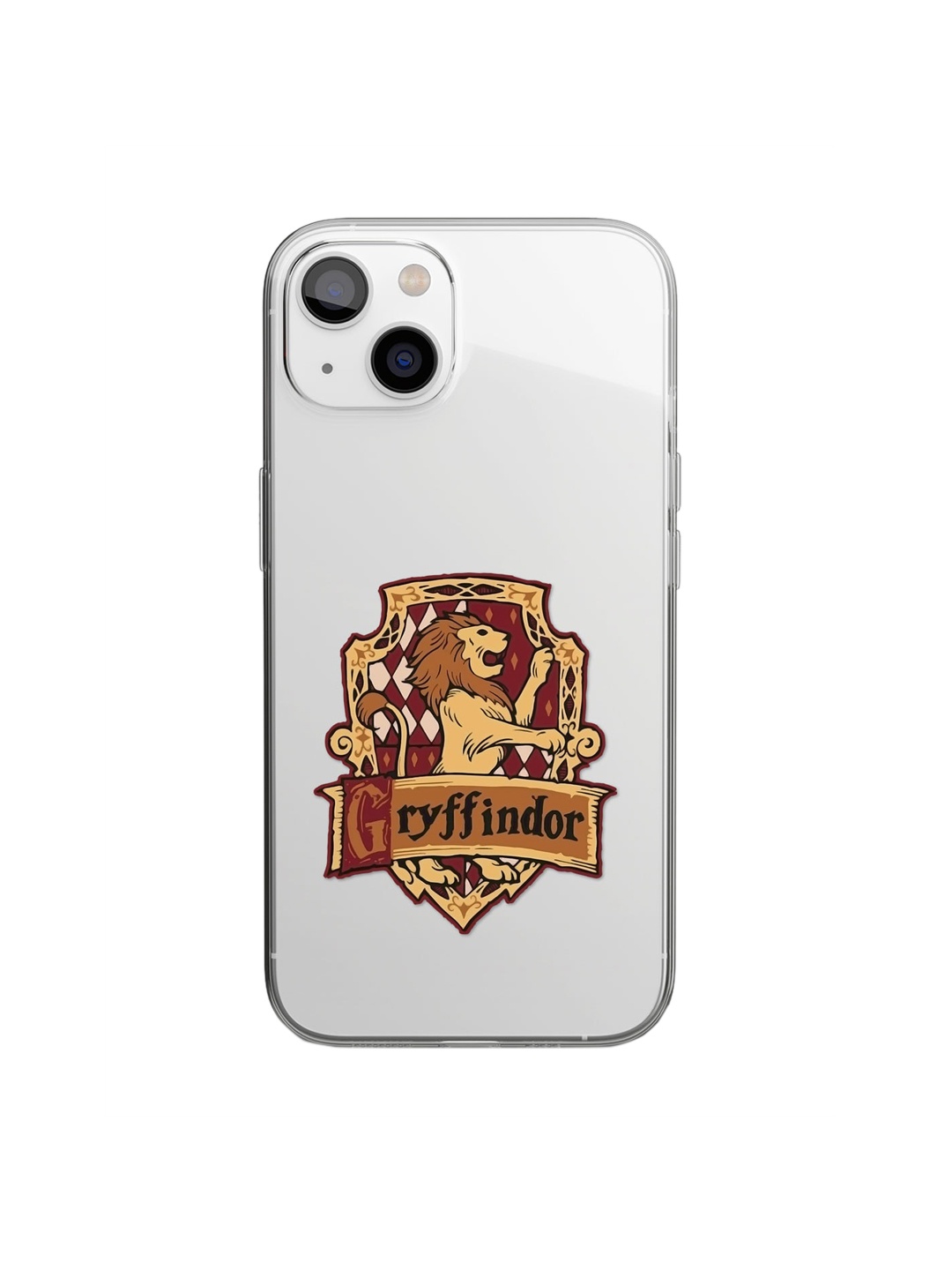 

macmerise Grey & Yellow Crest Gryffindor iPhone 14 Back Case