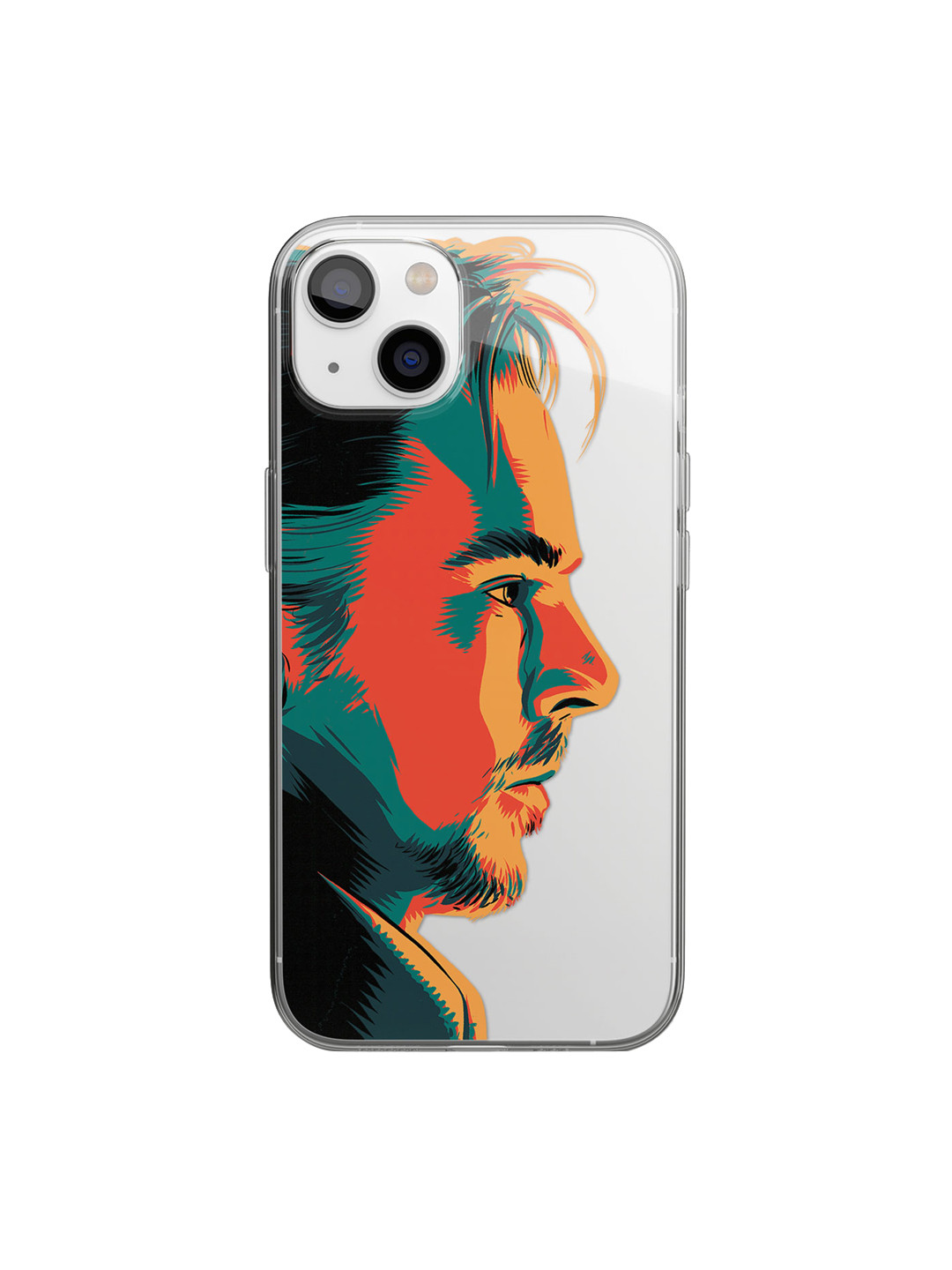 

macmerise Transparent & Orange-Colored Doctor Strange Printed iPhone 14 Plus Clear Phone Back Case