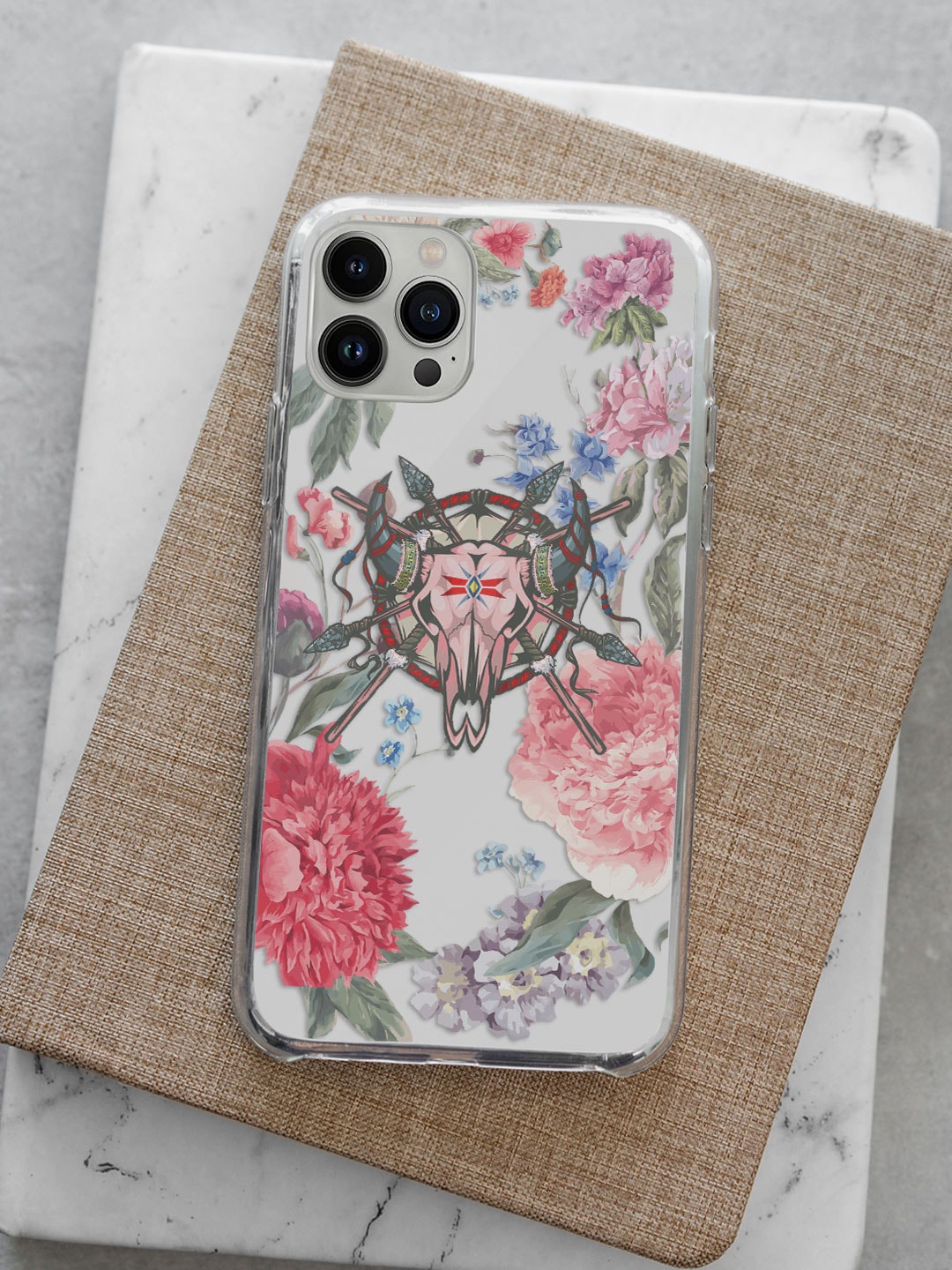 

macmerise Multicolor Floral Symmetry Design iPhone 14 Pro Back Case, Multi