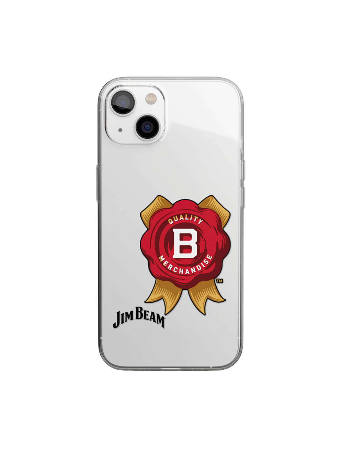 

macmerise White & Red Printed iPhone 14 Plus Clear Phone Back Case