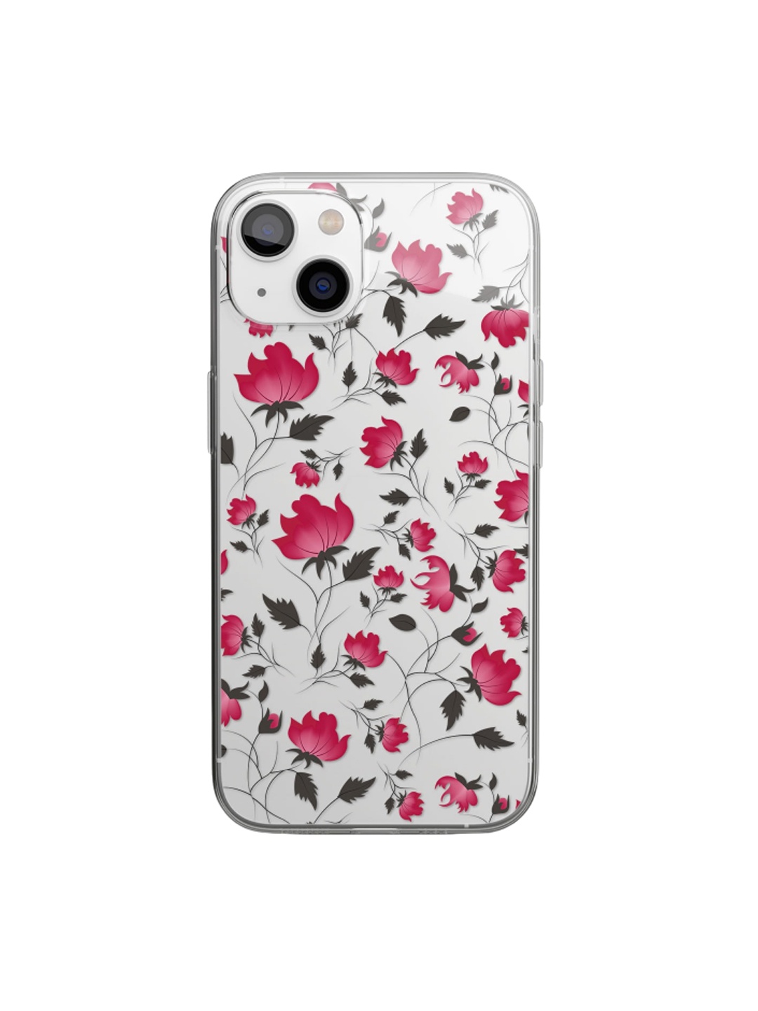 

macmerise White & Pink Floral Printed Rubber iPhone 14 Plus Phone Case