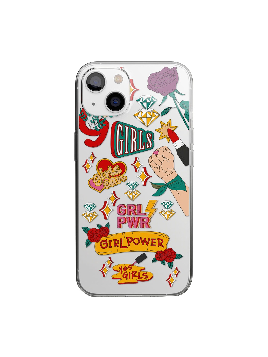 

macmerise White & Red SK Girl Power iPhone 14 Plus Back Case