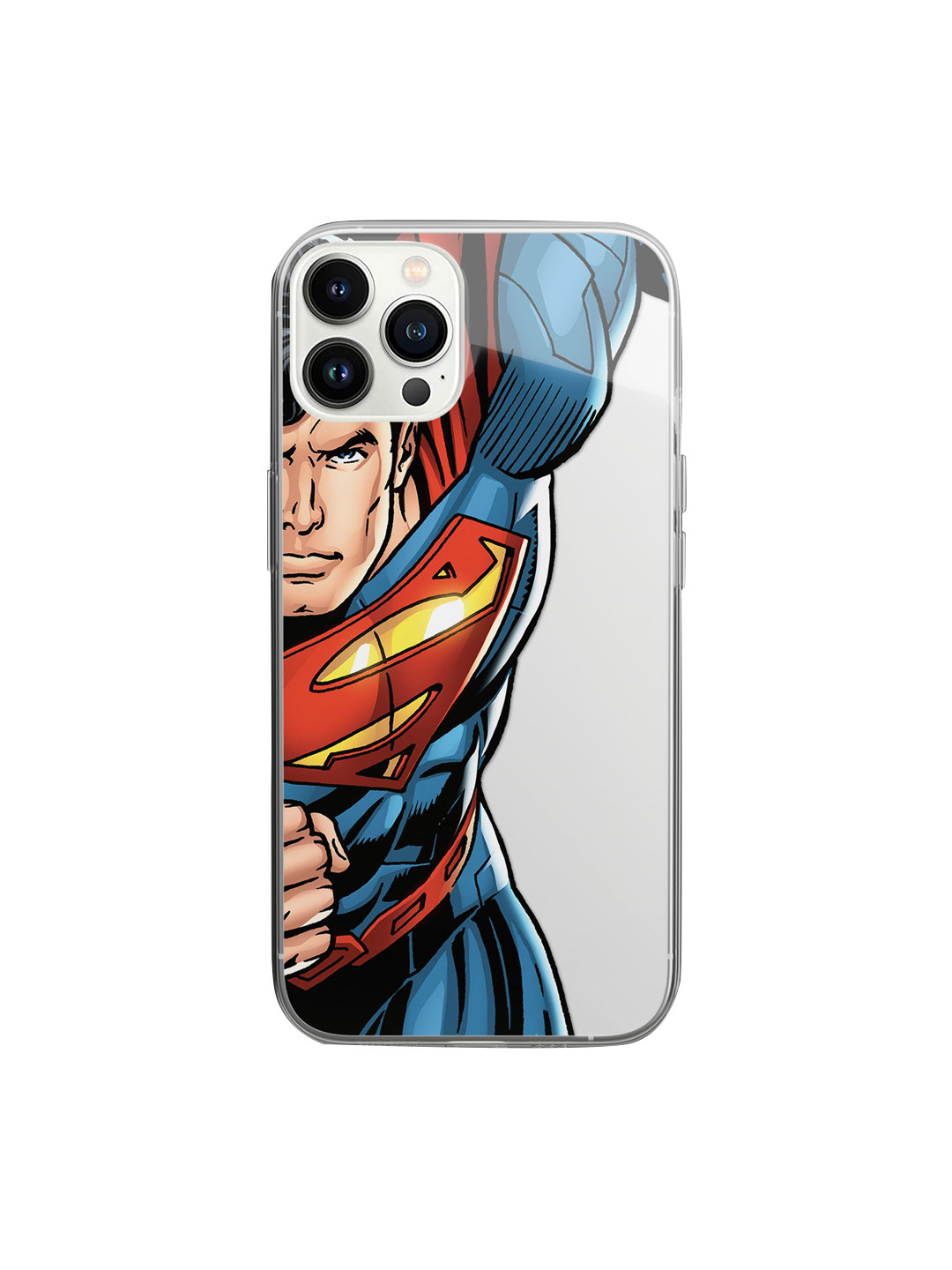 

Macmerise Transparent Printed Superman Design Design iPhone 14 Pro Clear Phone Back Case, Multi