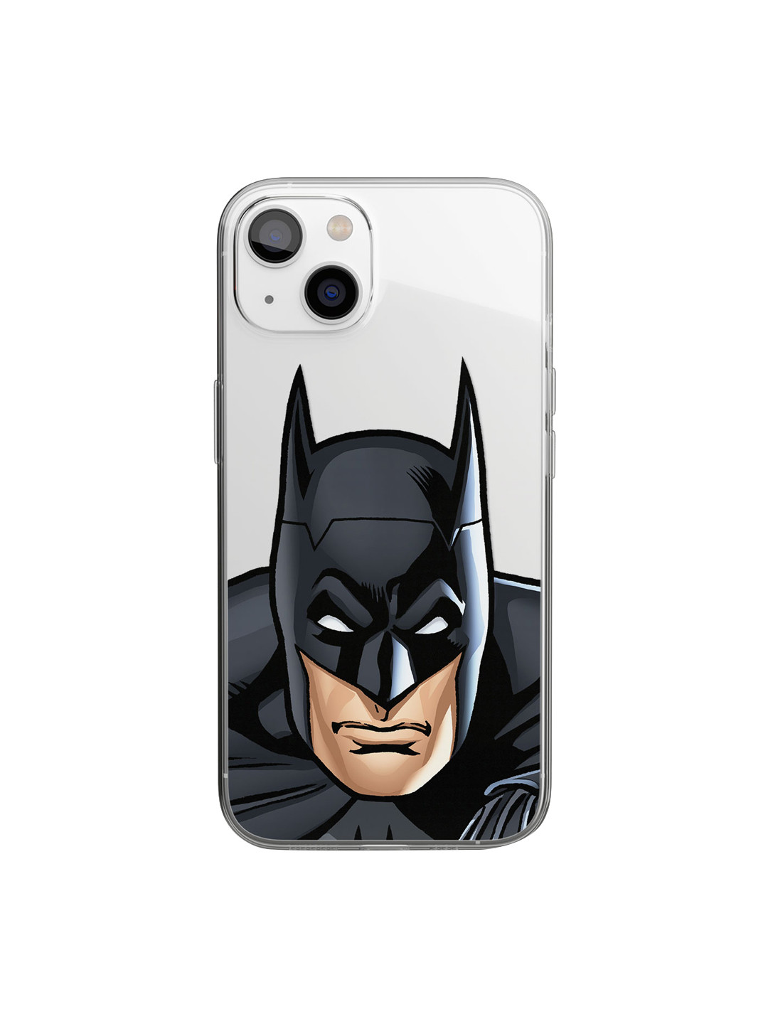 

macmerise Transparent & Black Printed Fierce Batman Design iPhone 14 Plus Phone Back Case