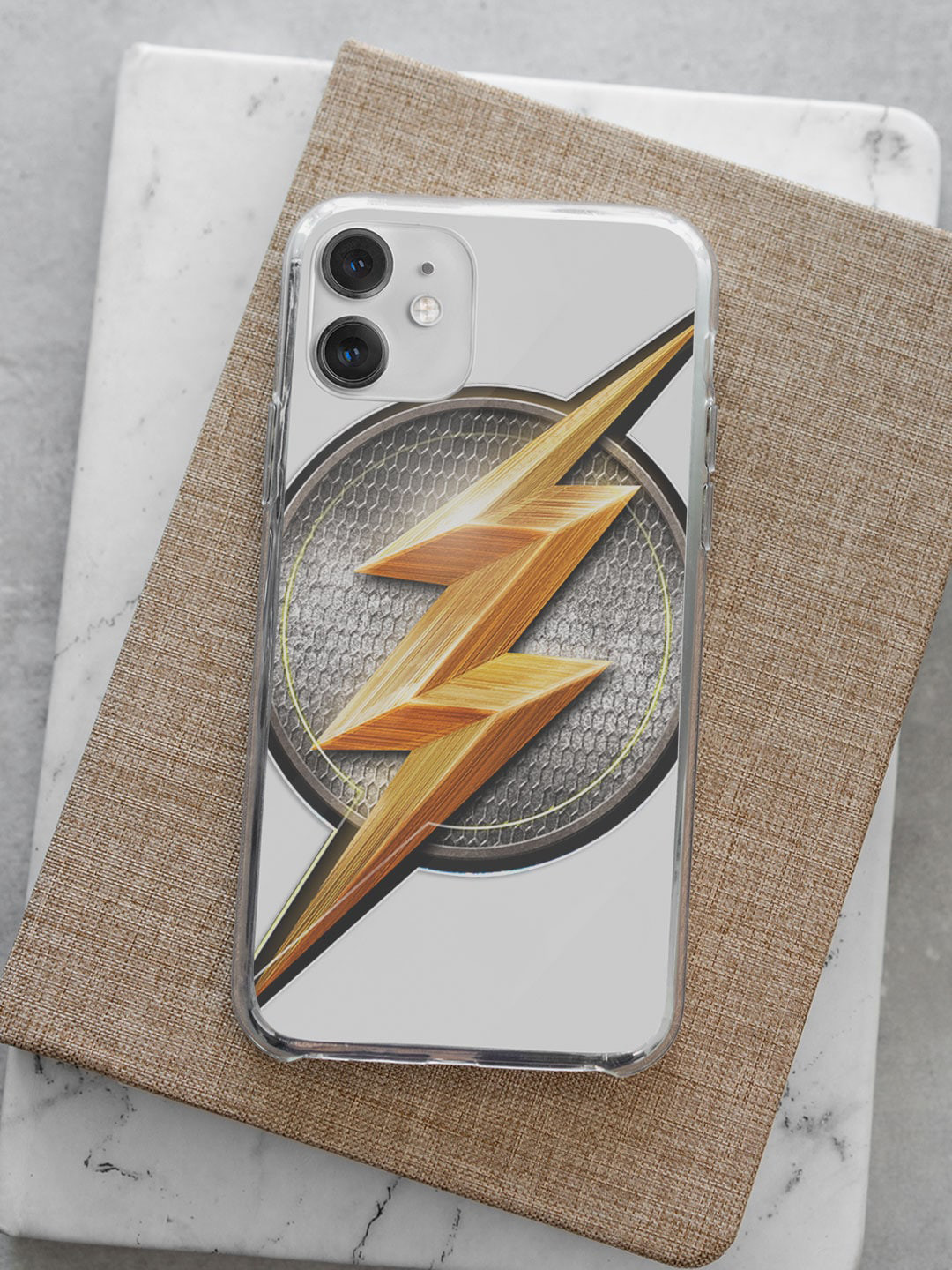 

macmerise Transparent Printed Flash Storm Design iPhone 14 Plus Clear Phone Back Case