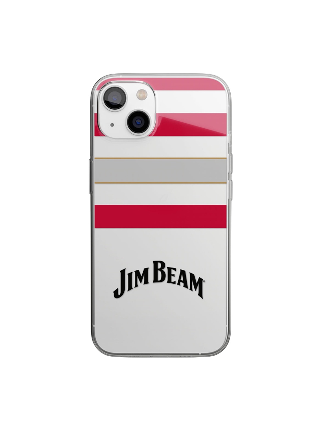 

macmerise White & Red Printed iPhone 14 Plus Clear Phone Back Case