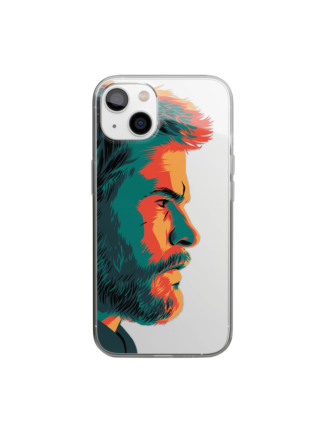 

macmerise Transparent & Brown Illuminated Thor Design iPhone 14 Plus Back Cover