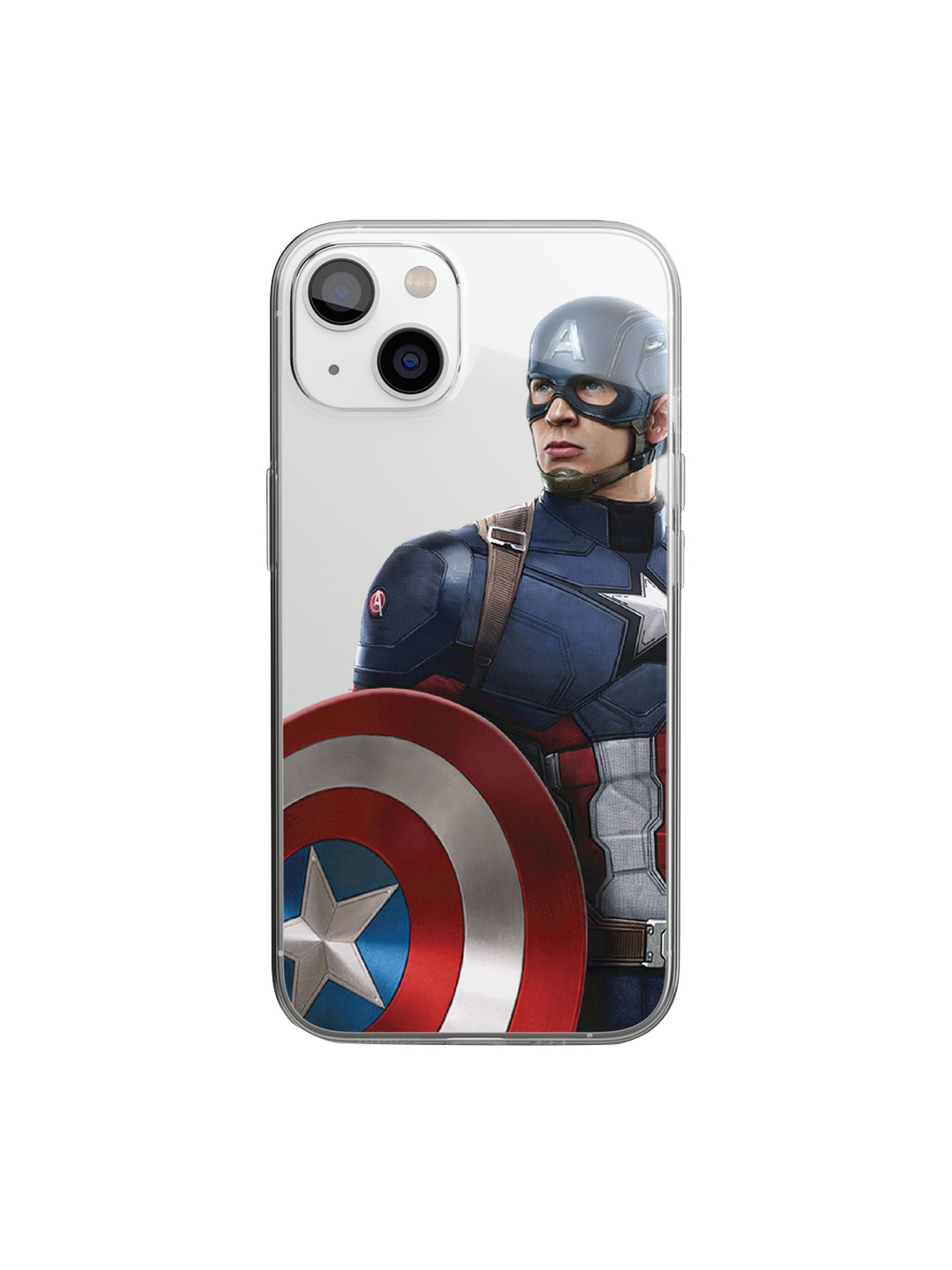 

macmerise Transparent & Blue Captain iPhone 14 Back Case