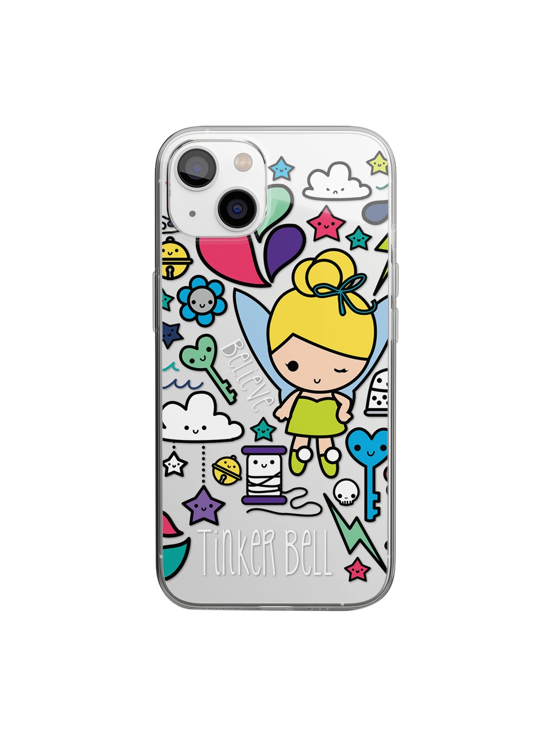 

macmerise Transparent Printed Tinker World Design iPhone 14 Plus Clear Phone Back Case
