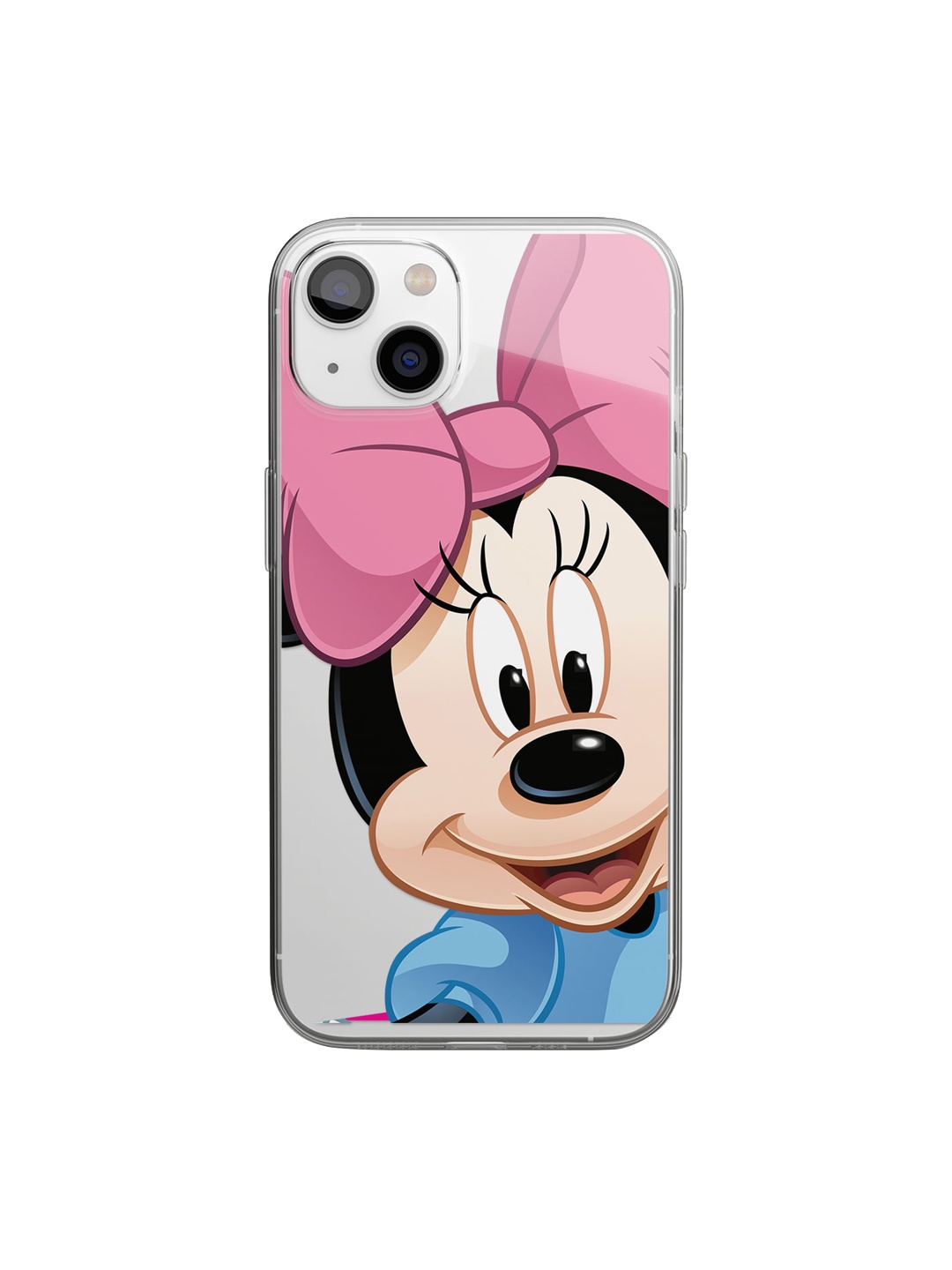 

Macmerise Transparent & Black Printed Zoom Up Minnie Design iPhone 14 Clear Phone Back Case