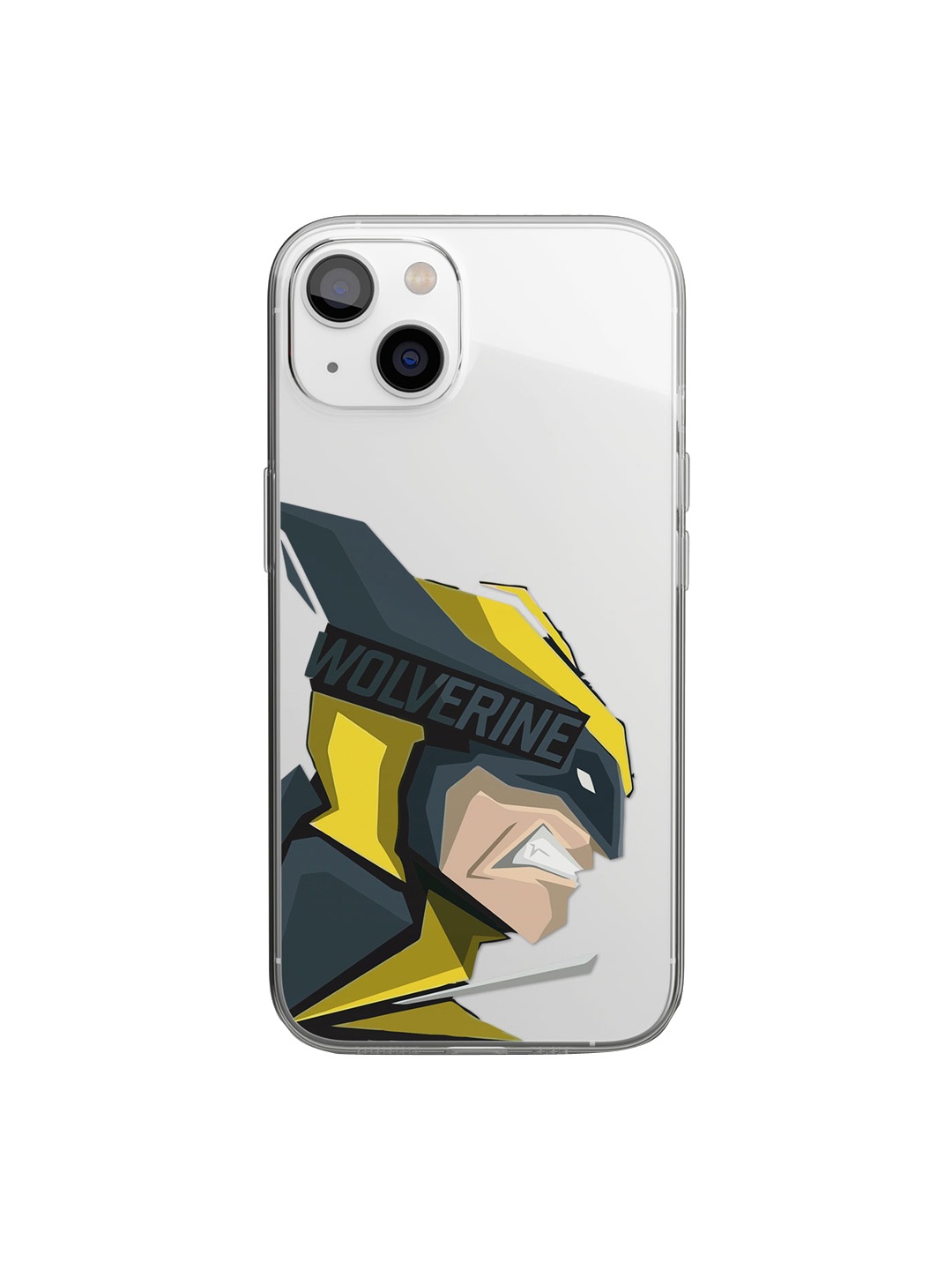 

macmerise Transparent & Black Dont Mess with Wolverine Design iPhone 14 Plus Back Case