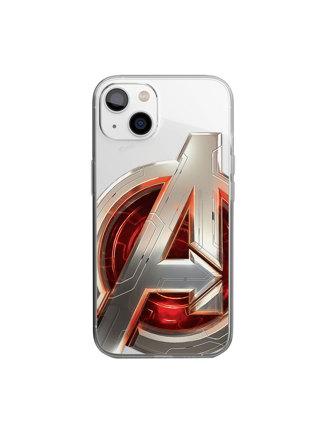 

macmerise Transparent & Red Avengers Version 2 iPhone 14 Mobile Accessories