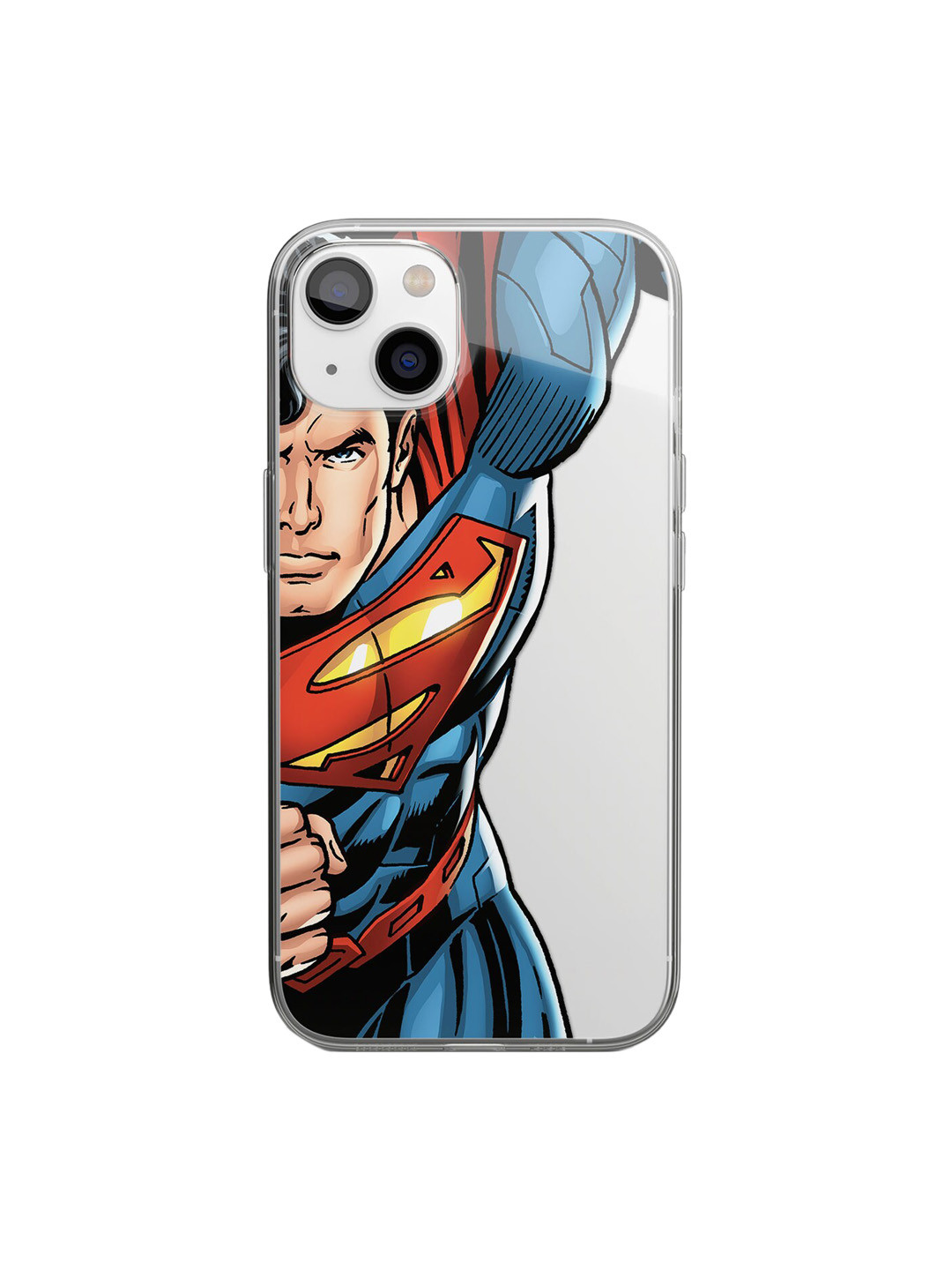 

macmerise Blue & Red Printed iPhone 14 Clear Phone Back Case