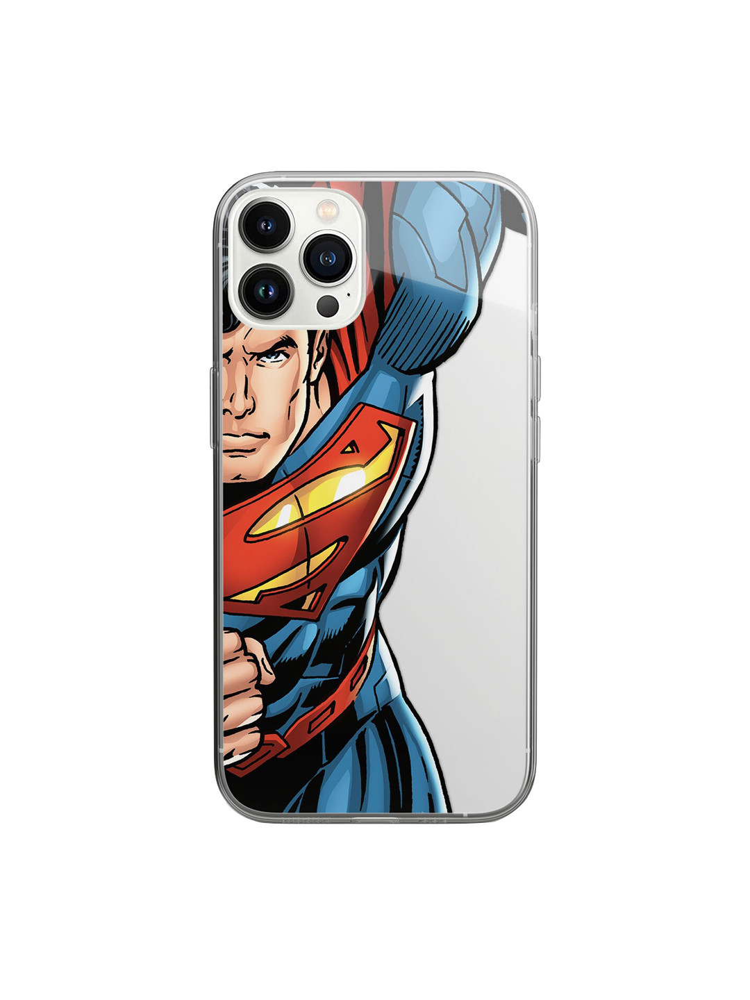 

macmerise Transparent & Blue Speed it like Superman Design iPhone 14 Pro Max Back Case