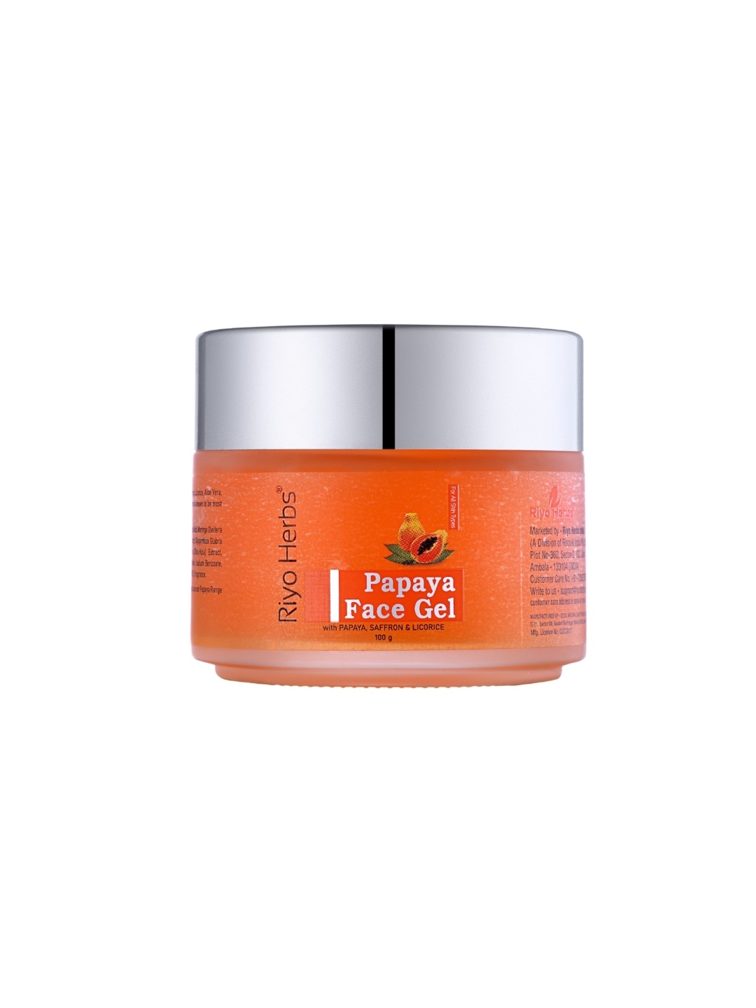 

Riyo Herbs Papaya Face Gel 100gm, Yellow