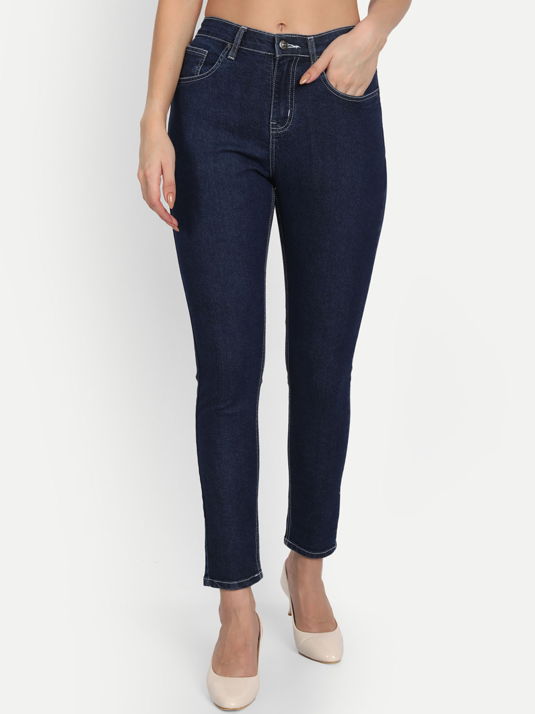 

Lorem Ginzo Women Blue Skinny Fit High-Rise Stretchable Jeans