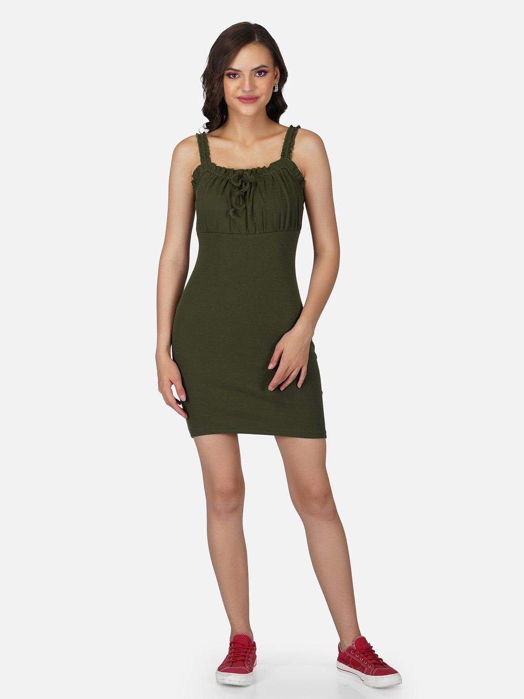 

Tinted Women Olive Green Bodycon Dress