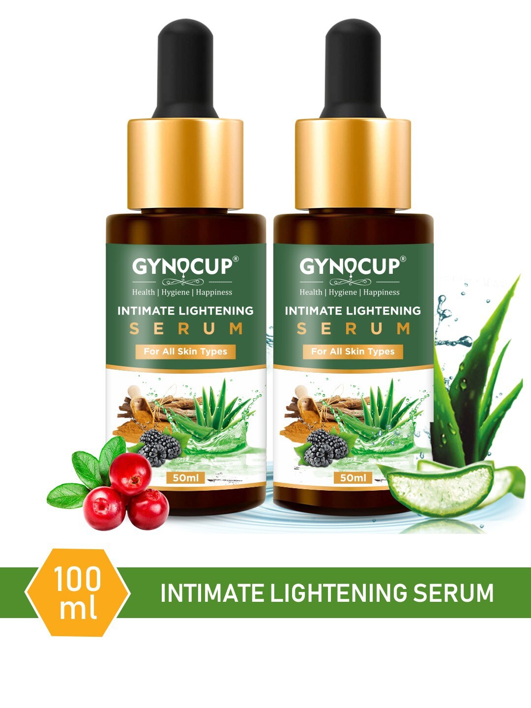 

GYNOCUP Intimate Lightning serum-100ml, Brown