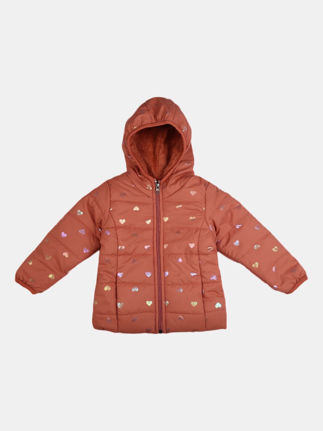 

V-Mart Unisex Kids Rust Lightweight Open Front Jacket
