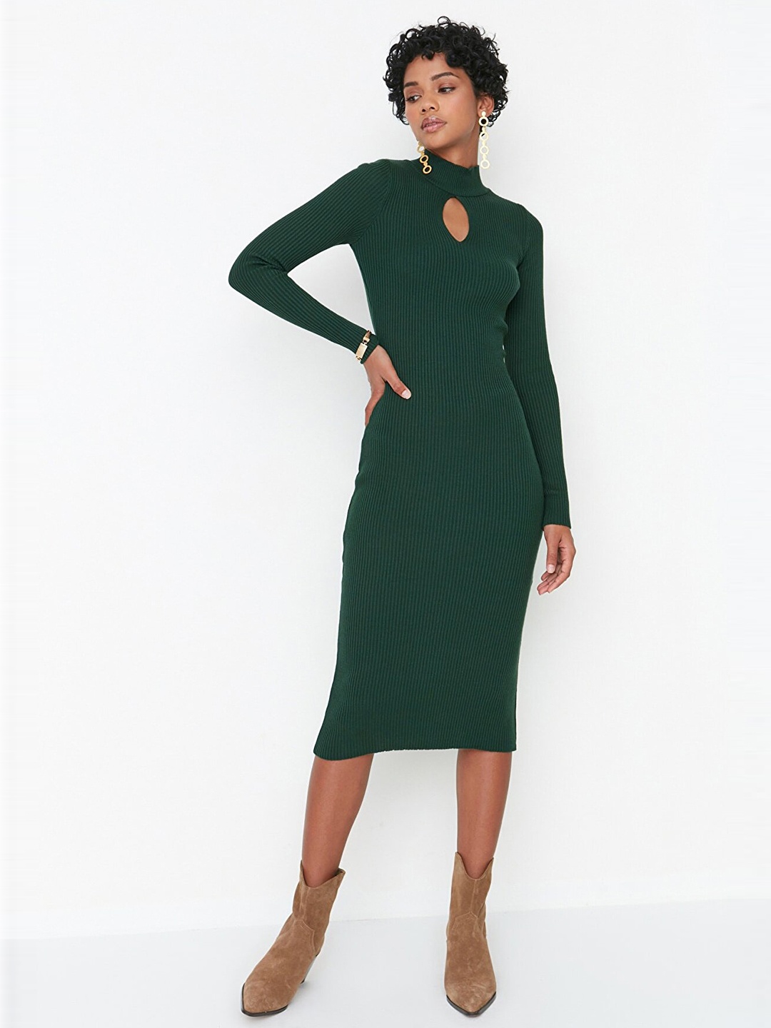 

Trendyol Green Bodycon Midi Dress