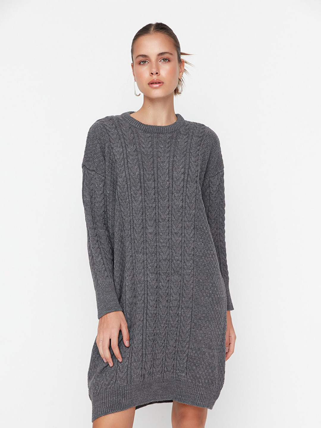 

Trendyol Charcoal Sweater Dress