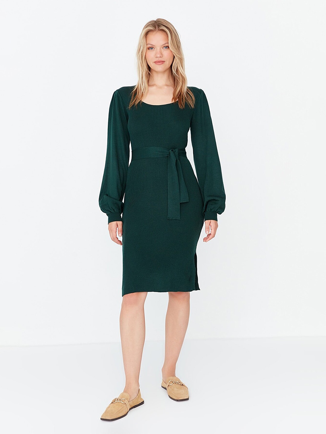 

Trendyol Women Green Sheath Dress