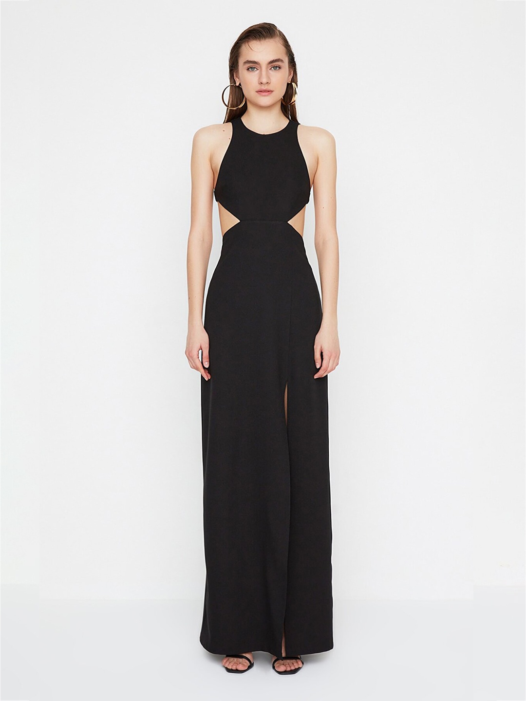 

Trendyol Women Black Solid Maxi Dress