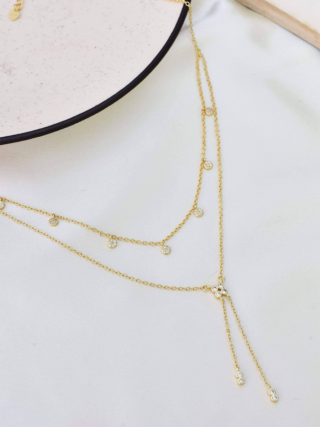 

Klissaa Gold-Plated Multi Charms Layered Necklace