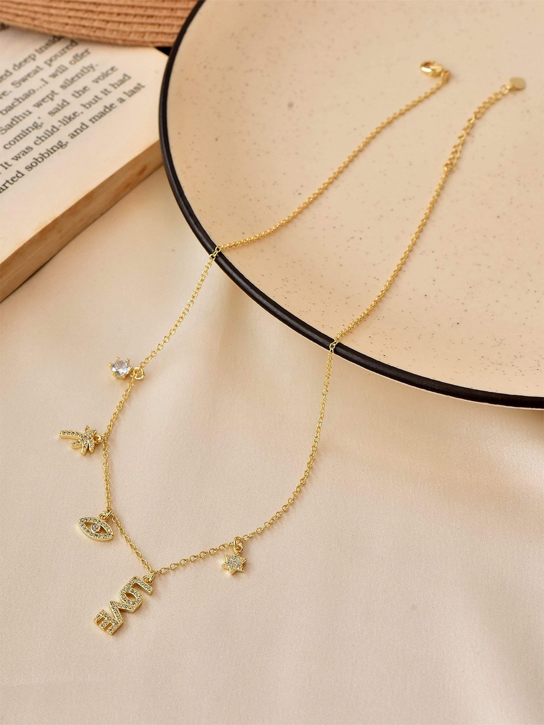 

Klissaa Gold-Plated Montego Charm Necklace