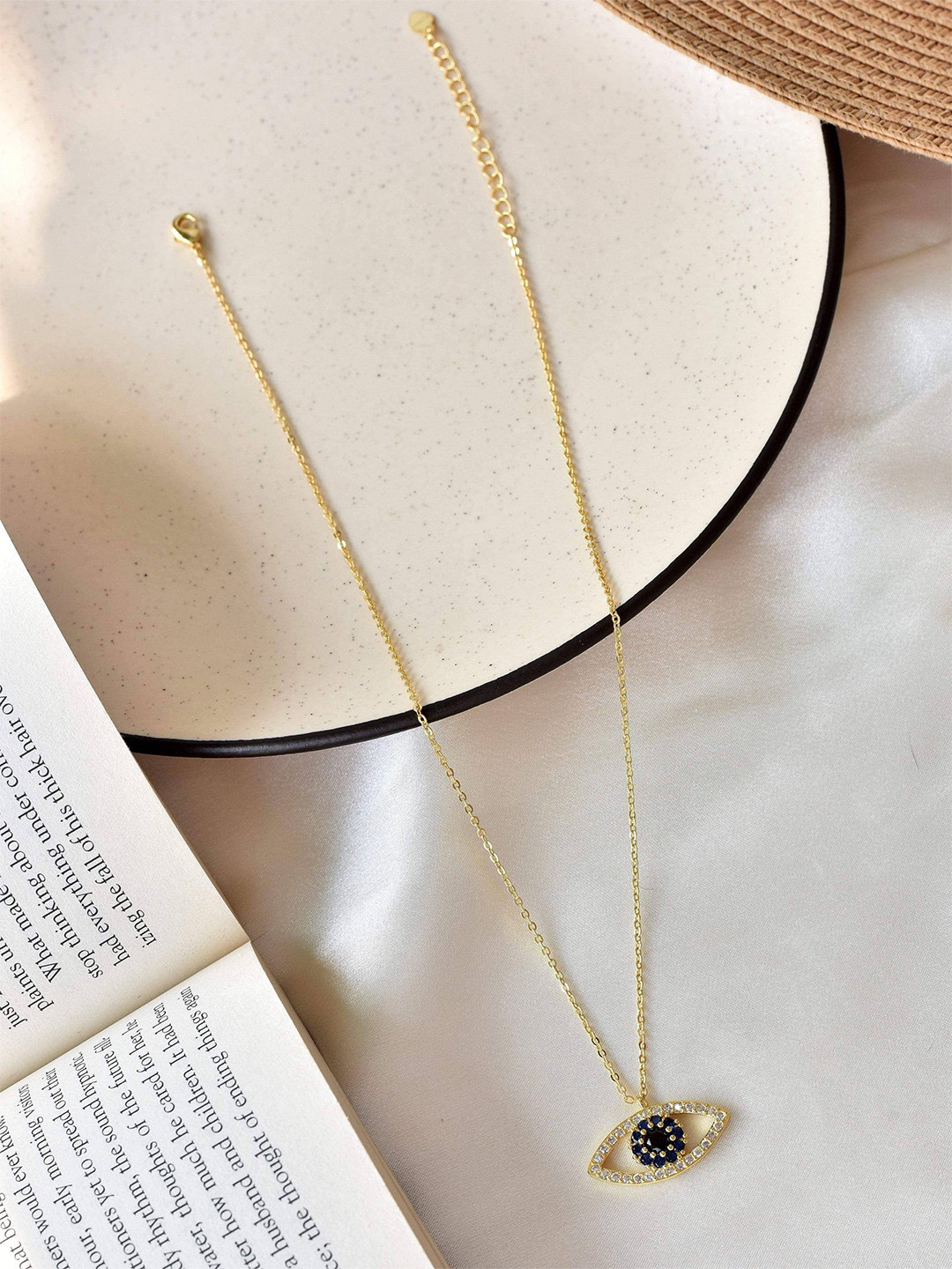 

Klissaa Gold-Plated Erin Evil Eye Necklace