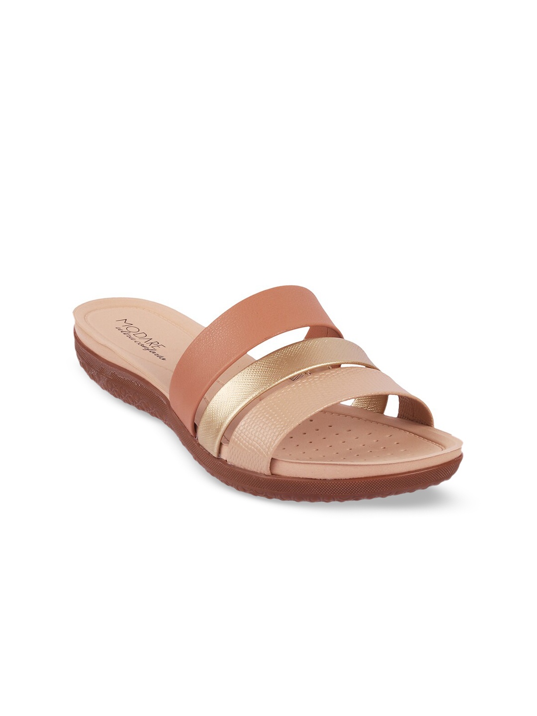 

MODARE Women Beige Open Toe Flats