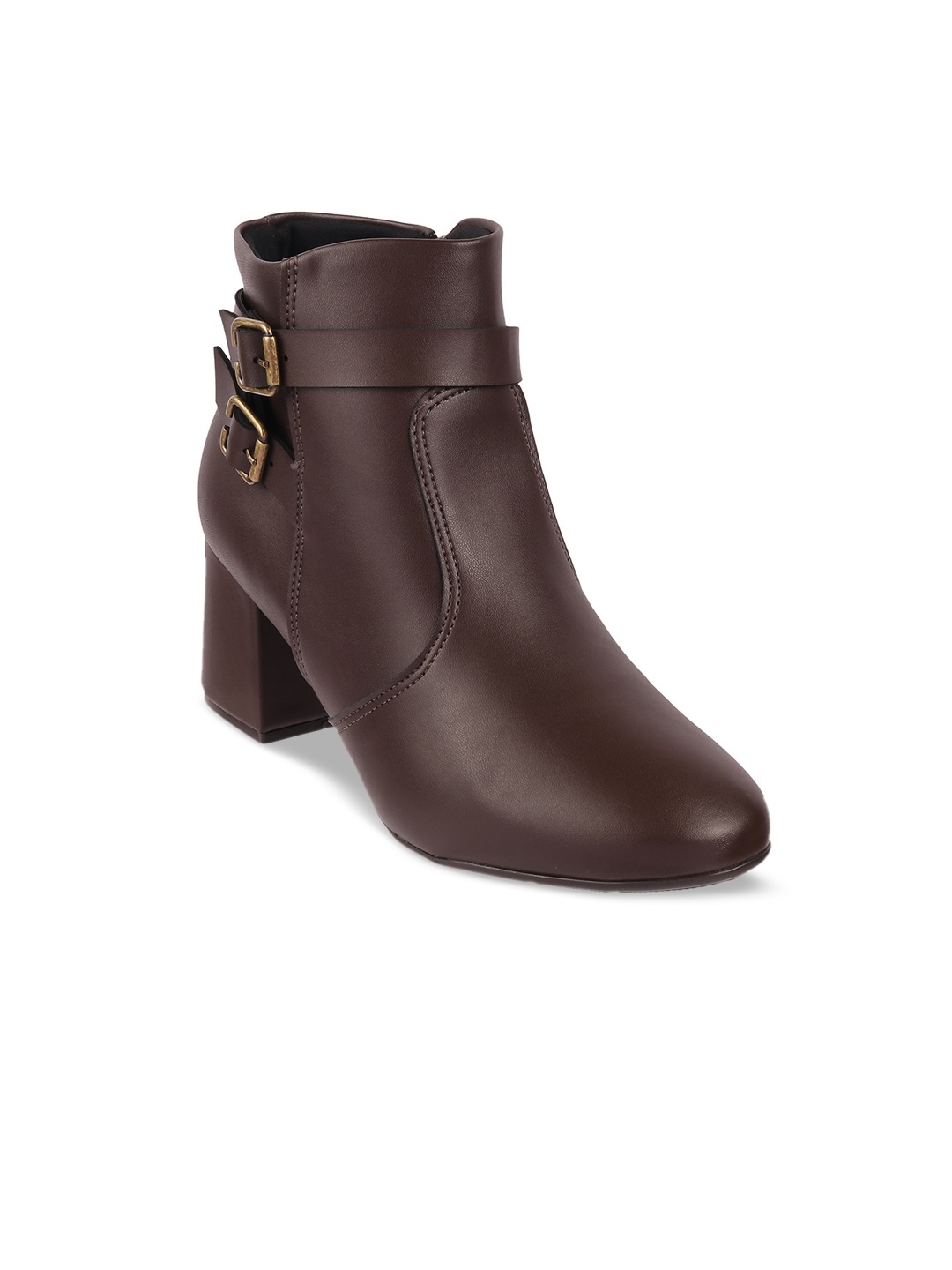 

MODARE Women Coffee Brown Solid Chelsea Boots