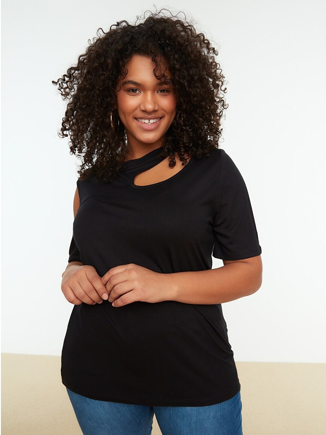 

Trendyol Women Black Solid Top