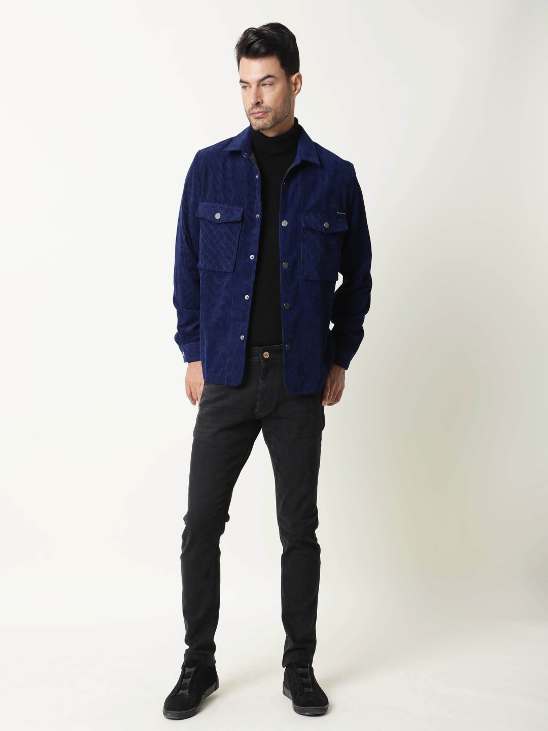 

RARE RABBIT Men Nelli Slim Fit Jacket, Navy blue