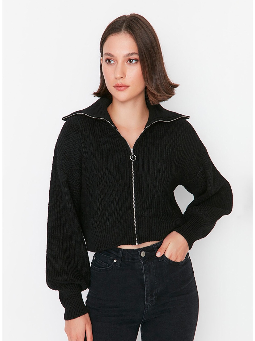

Trendyol Women Black Striped Top