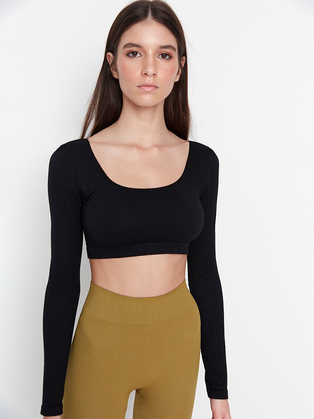 

Trendyol Women Black Crop Top