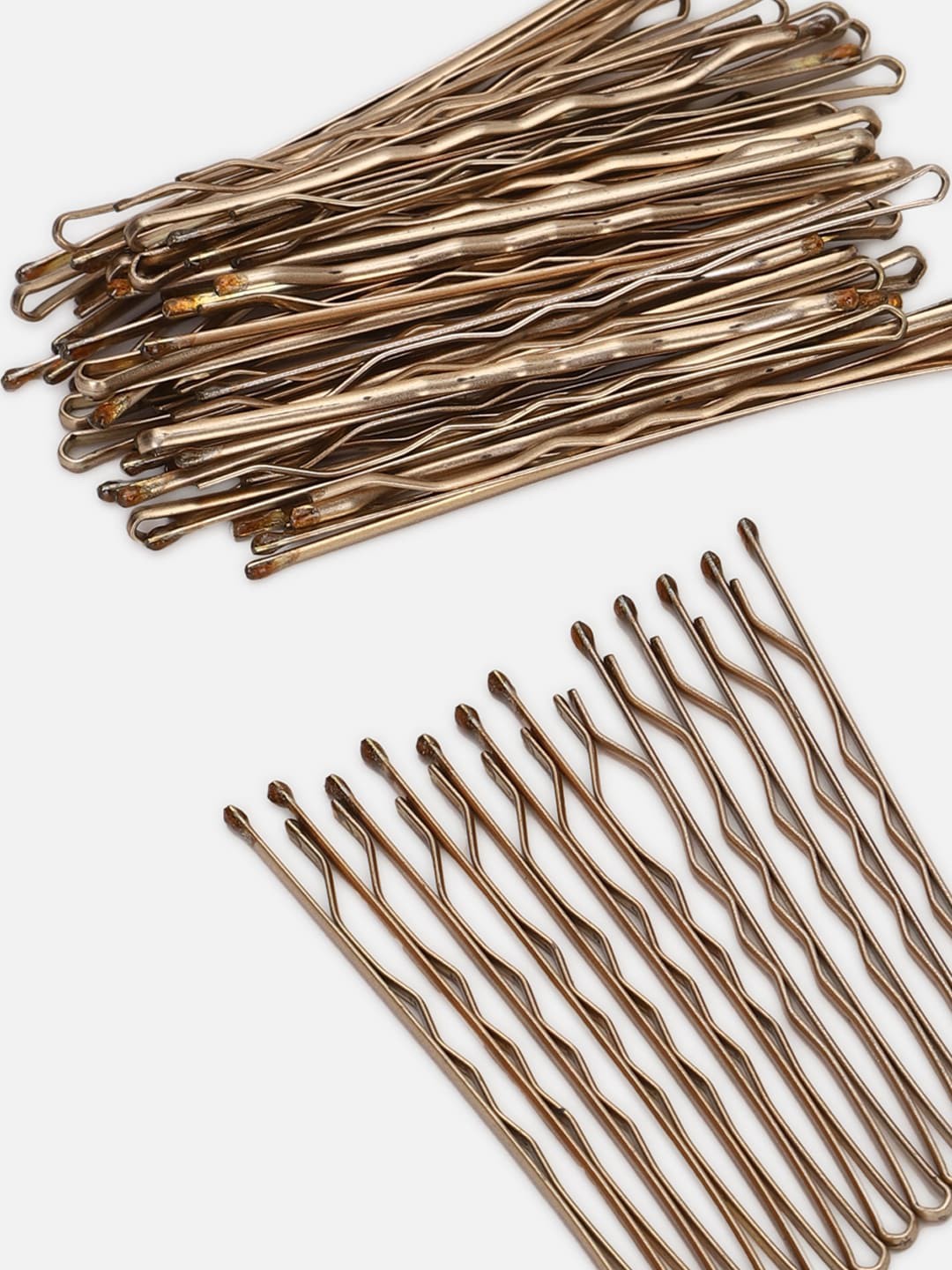 

FOREVER 21 Women 50 Pcs Gold-Toned Bobby Pins