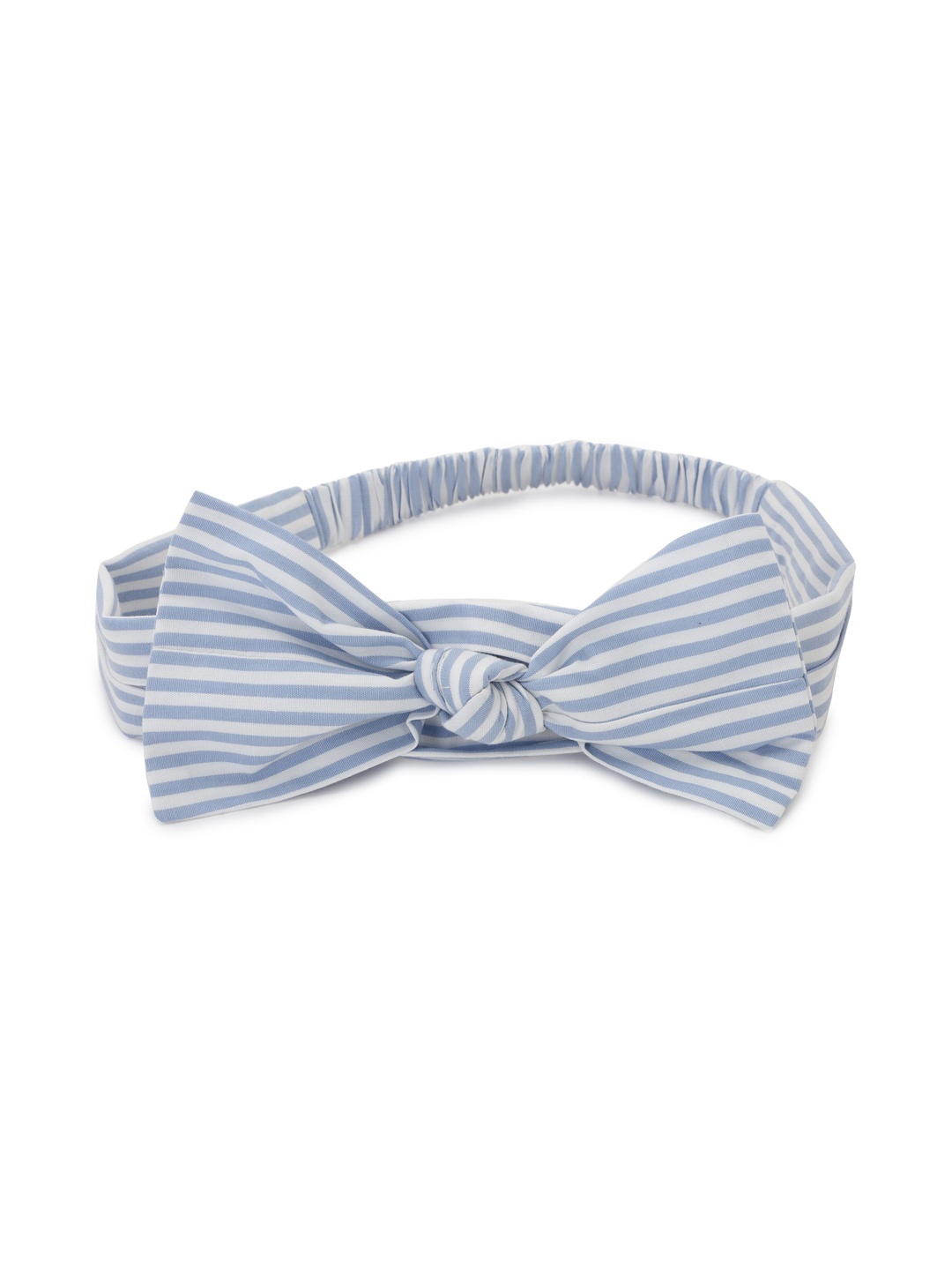 

FOREVER 21 Women White & Blue Stripe Headwraps And Headband