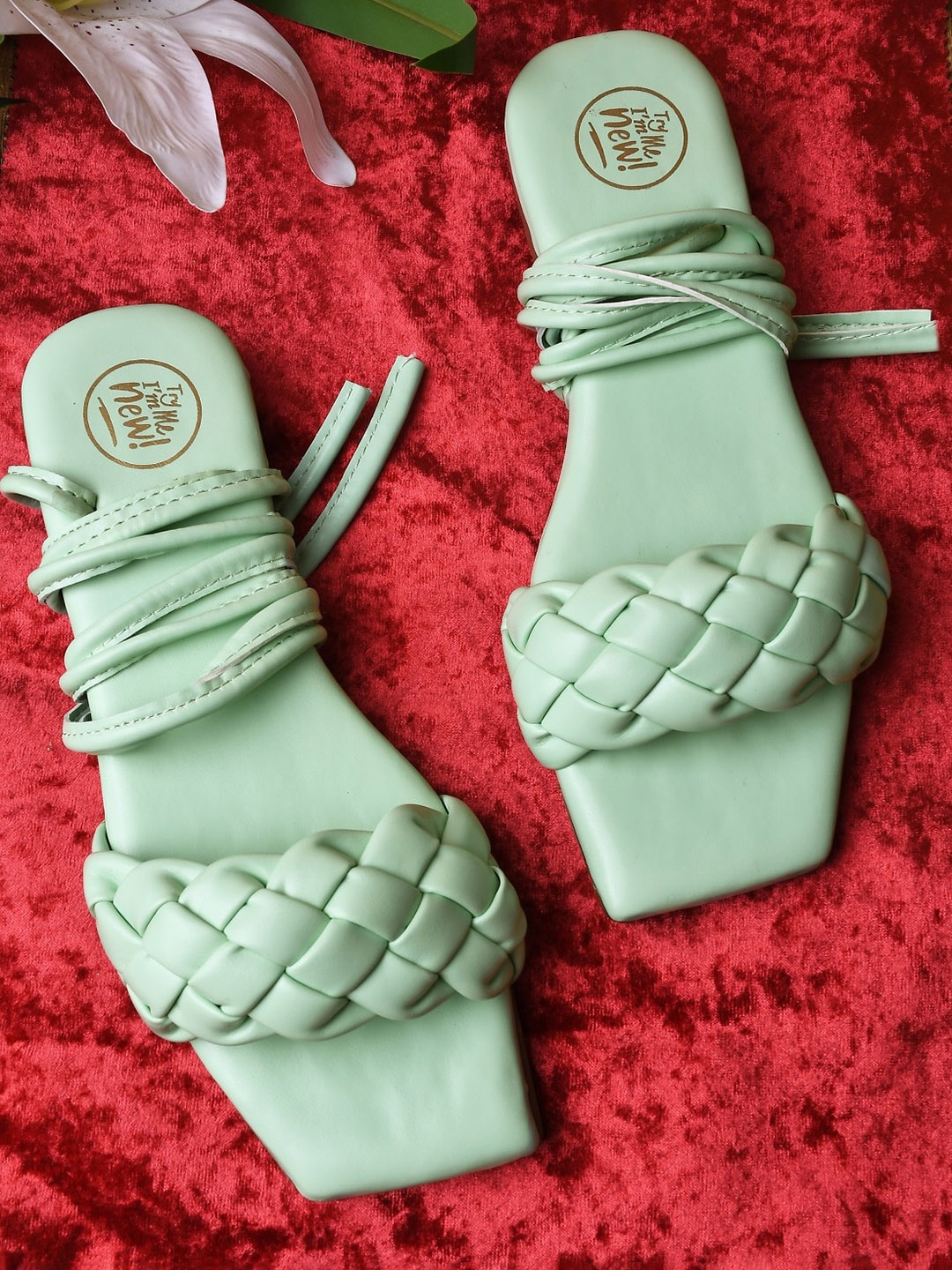 

Try Me Women Sea Green Gladiators Flats