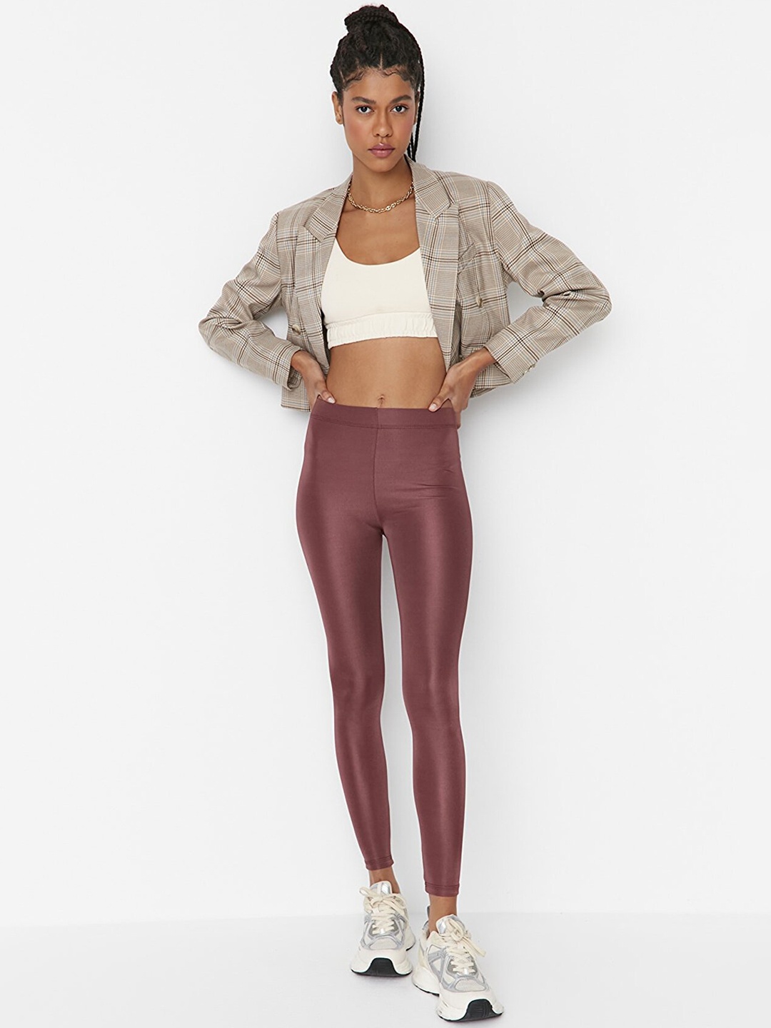 

Trendyol Women Rose Solid Tights