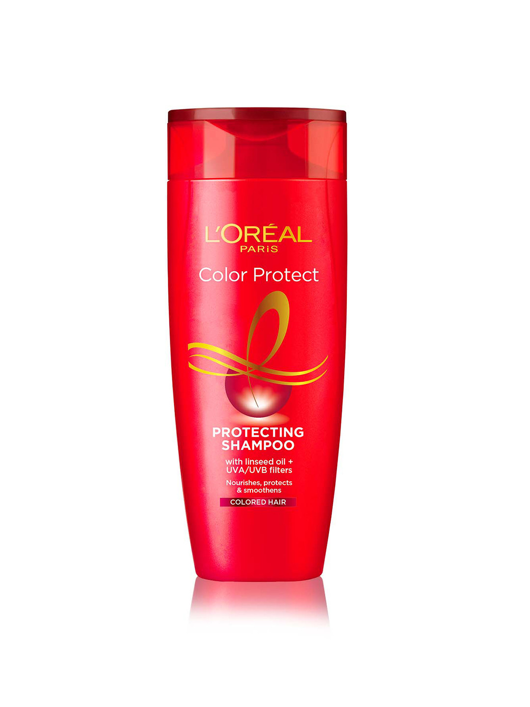 

LOreal Paris Color Protect Shampoo with Linseed Oil & UVA/UVB Filters - 180ml, Red