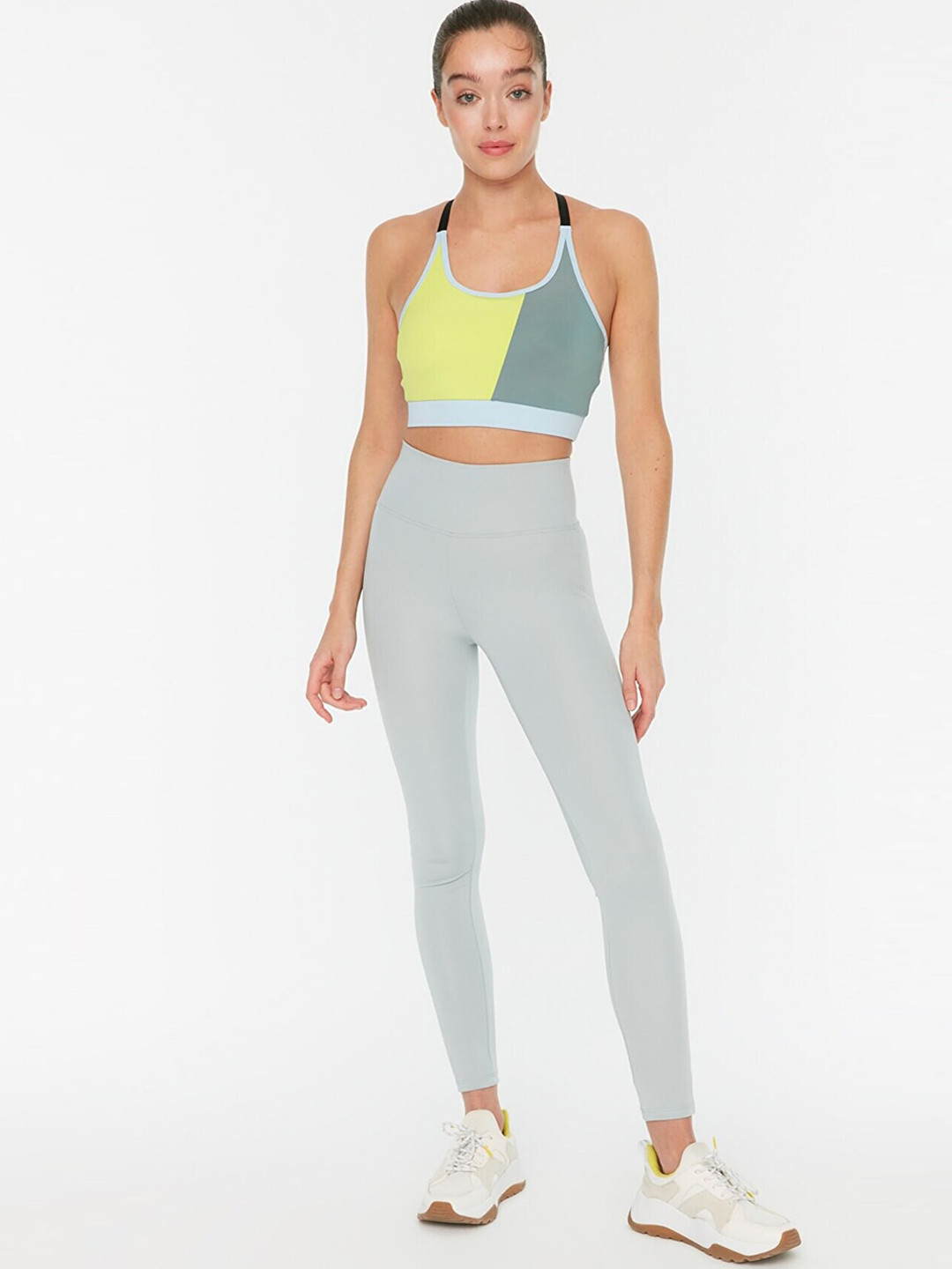 

Trendyol Women Blue Solid Tights