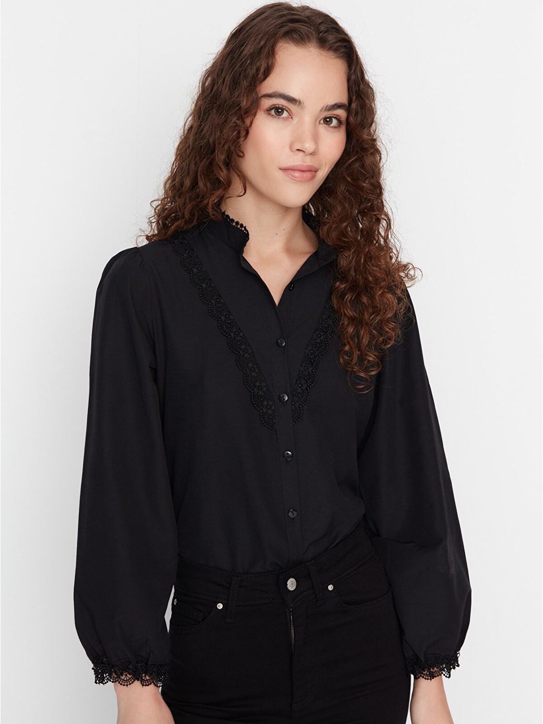 

Trendyol Women Black Casual Shirt