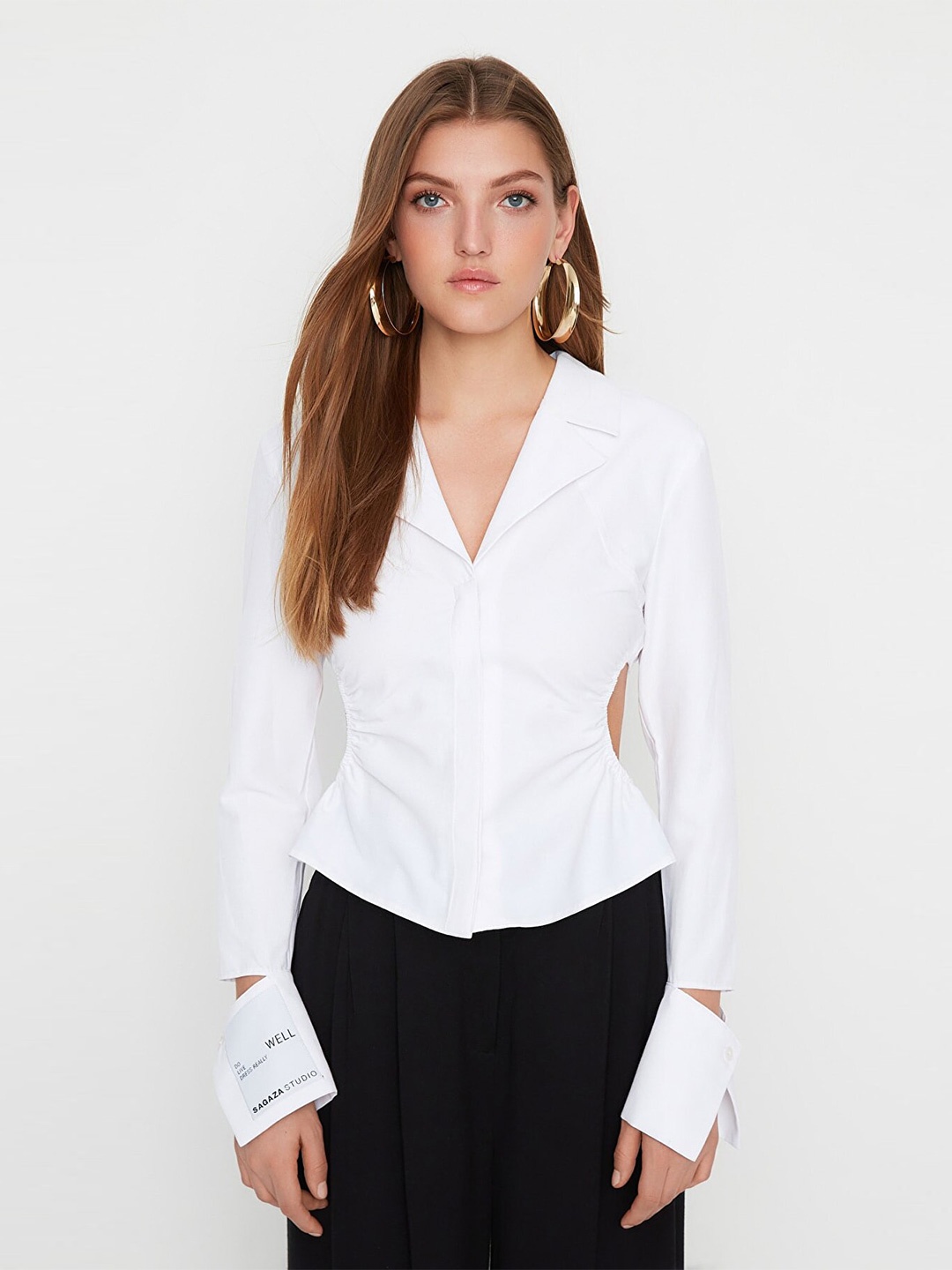 

Trendyol Women White Casual Shirt