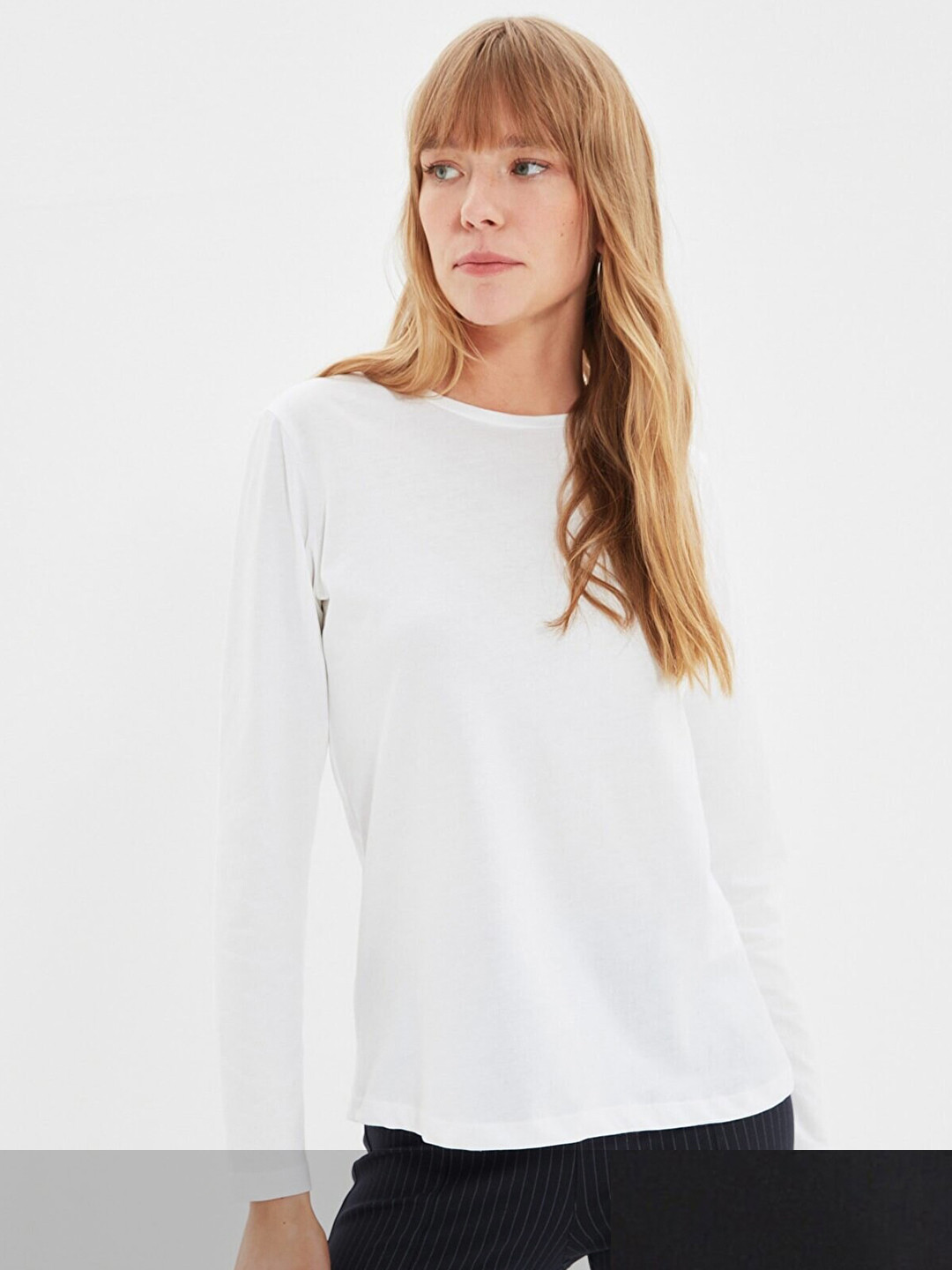 

Trendyol Women Black & White Pack Of 2 Pure Cotton Solid T-shirt