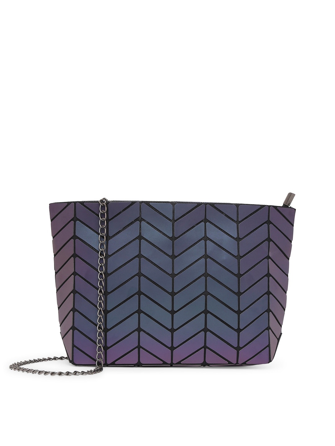 

BAOMI Women Grey Printed PU Swagger Sling Bag
