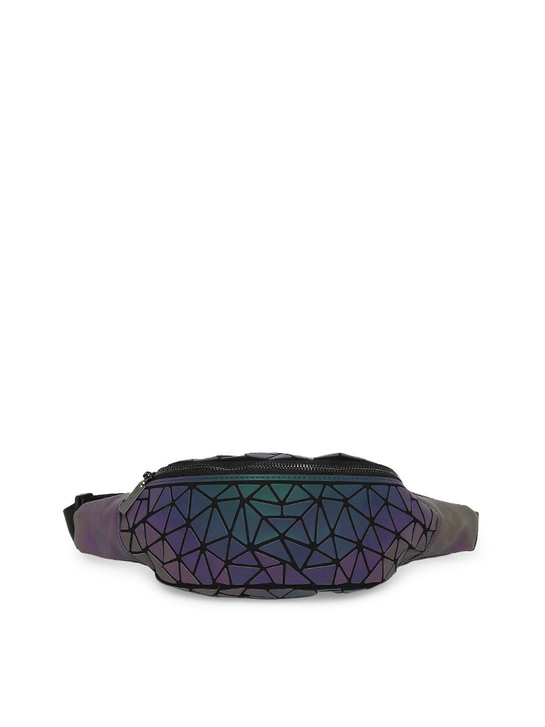 

BAOMI Women Purple Textured Soft-Case Reflective Waist Pouch