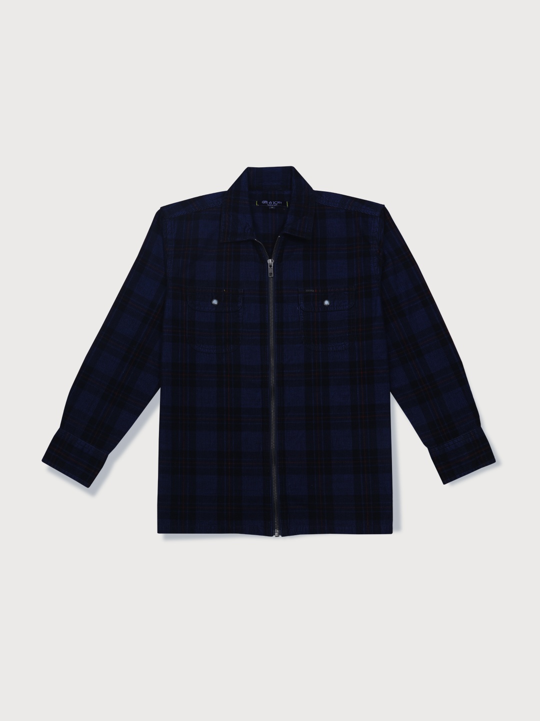 

Gini and Jony Boys Navy Blue Checked Casual Shirt