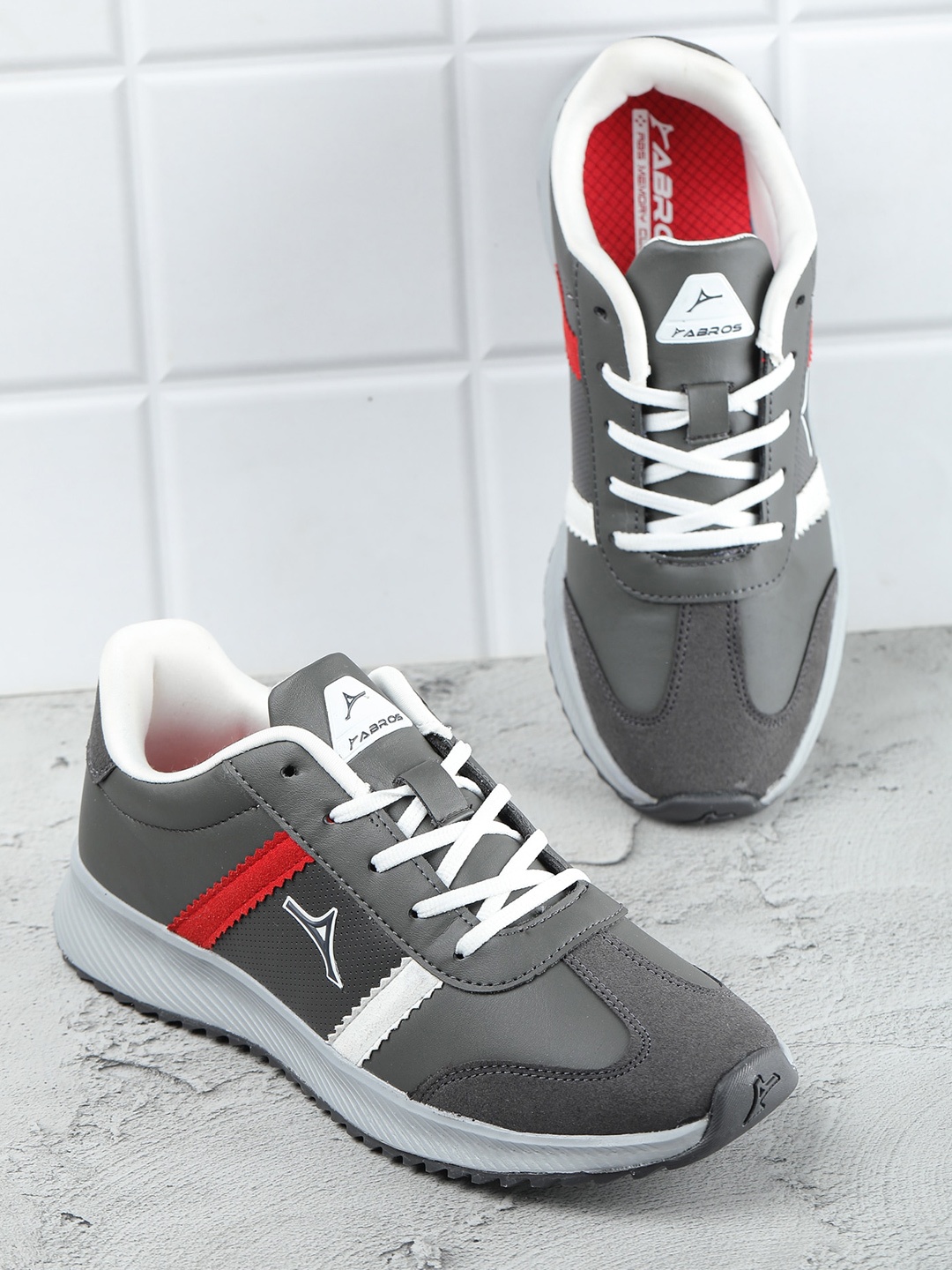

ABROS Men Active-O Running Sports Shoes, Grey
