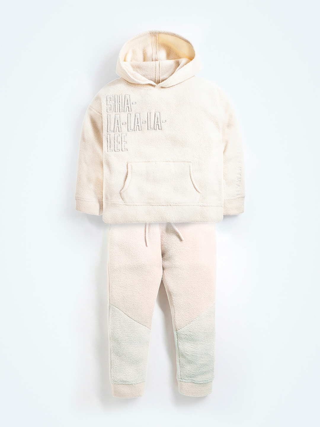 

Cherry Crumble Boys Beige Top with Trouser Set